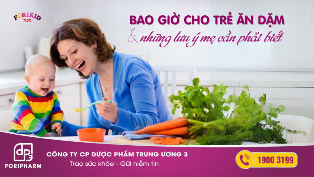 bao giờ cho trẻ ăn dặm